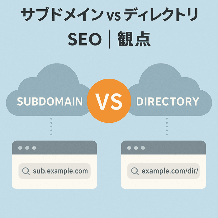 サブドメイン vs ディレクトリ｜SEOの観点
