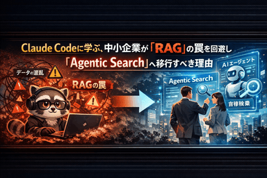 中小企業は「従来型RAG」から一歩先へ、「Agentic Search」へ進むべき