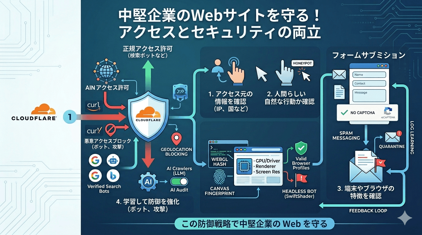 中小企業のWebサイトを守る、スクレイピング対策・スパム対策