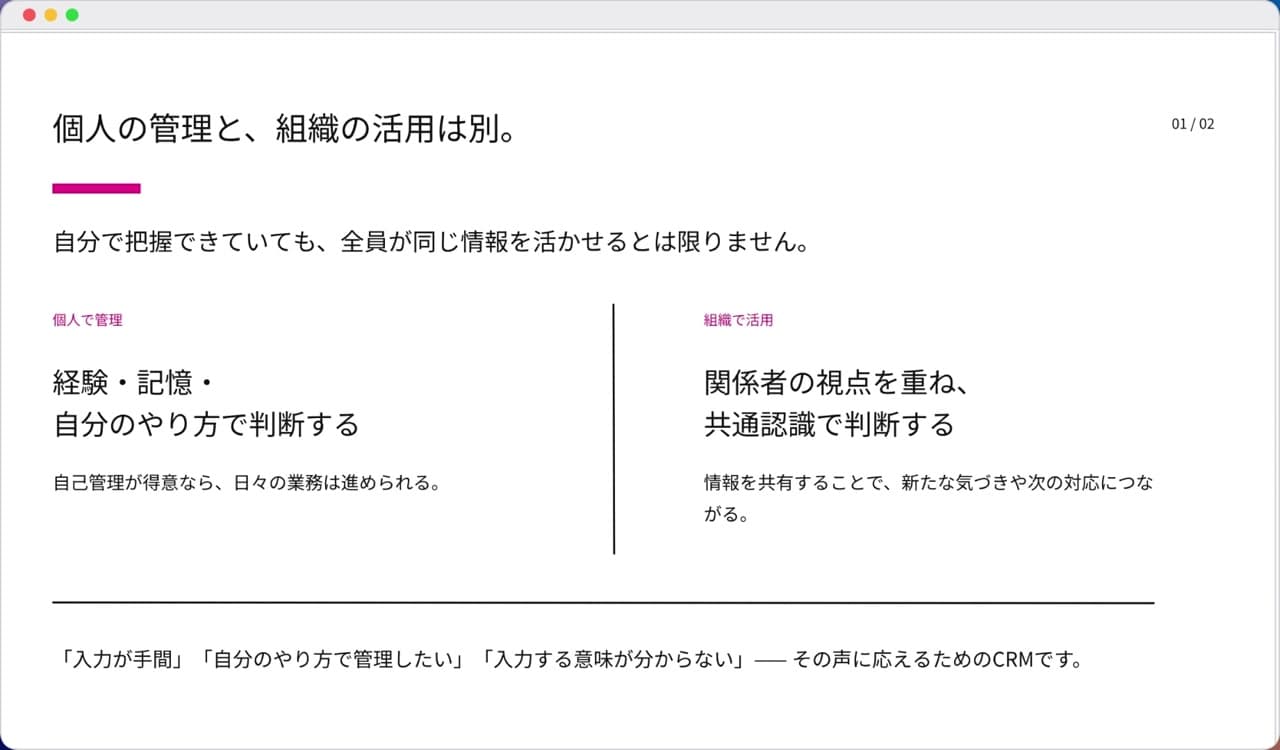 ビヨンドウェブ CRM活用方法